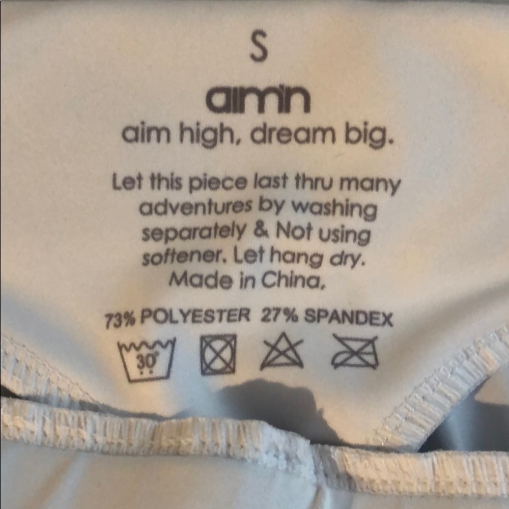 Aim’n Gray/white leggings